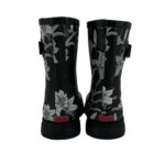 Chooka Women's BLack Floral Rubber Boots 06