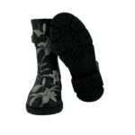 Chooka Women's Black Floral Rubber Boots 01