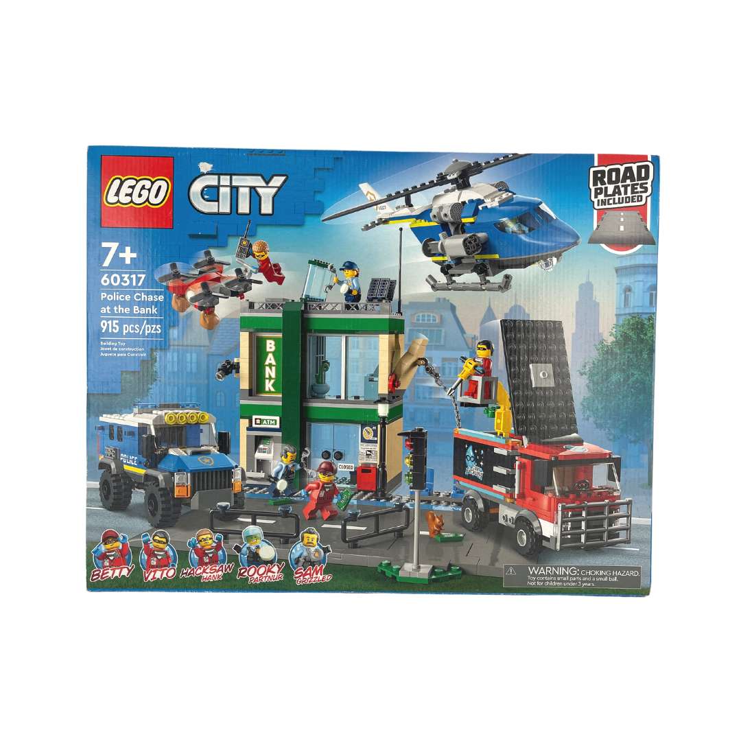 LEGO City Police Chase at the Bank Building Set
