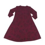 Rachel Roy Women's Burgundy Black Floral Dress 01