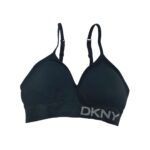 DKNY Women's 2 Pack of Seamless Energy Bras : Black & Grey1