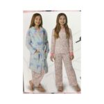 Eddie Bauer Girl's Pink Pyjama Set with Matching Robe2
