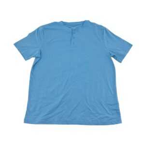 Kenneth Cole Men's Blue Henley T-Shirt 01