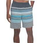 Kirkland Men's Blue Striped Swim Shorts 01