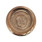 Namoram Copper 8 Inch Platter : Pooja Thali