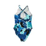 Nautica Women's Blue Abstract One Piece Bathing Suit1