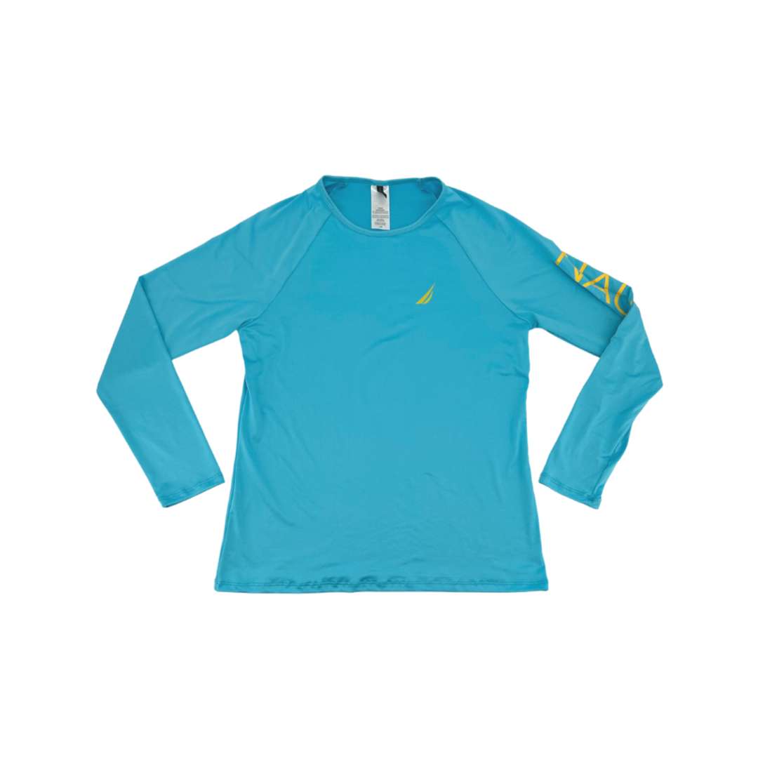 Nautica Women's Light Blue Swimming Shirt