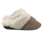 Nuknuuk Women's taupe grey slippers 04
