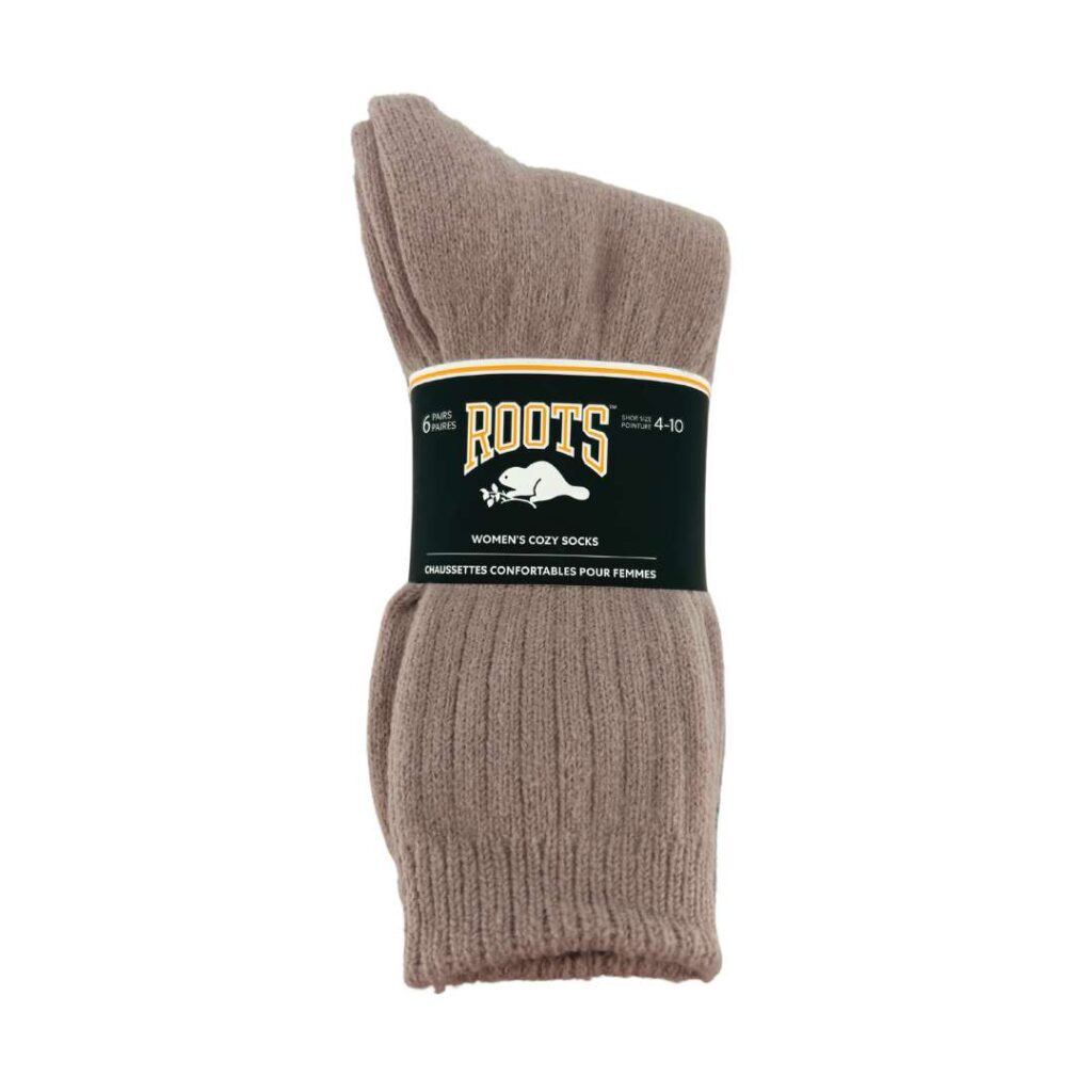 Roots Women’s Blush & Grey Cozy Socks – CanadaWide Liquidations