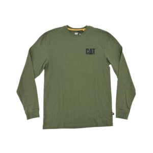 CAT Men's Green Long Sleeve Shirt