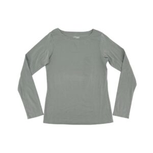 Ellen Tracy Women's Light Grey Long Sleeve Shirt