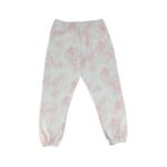 Lazy Pants Women's Pink & White Watercolour Sweatpants1