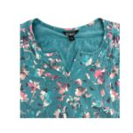 Nicole Miller Women's Blue & Pink Floral T-Shirt1
