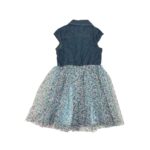 Zunie Girl's Denim & Floral Summer Dress1