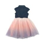 Zunie Girl's Denim & Pink Ombre Summer Dress1