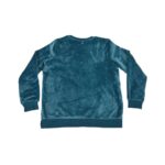 Gaiam Women's Crewneck Blue Plush Sweater1