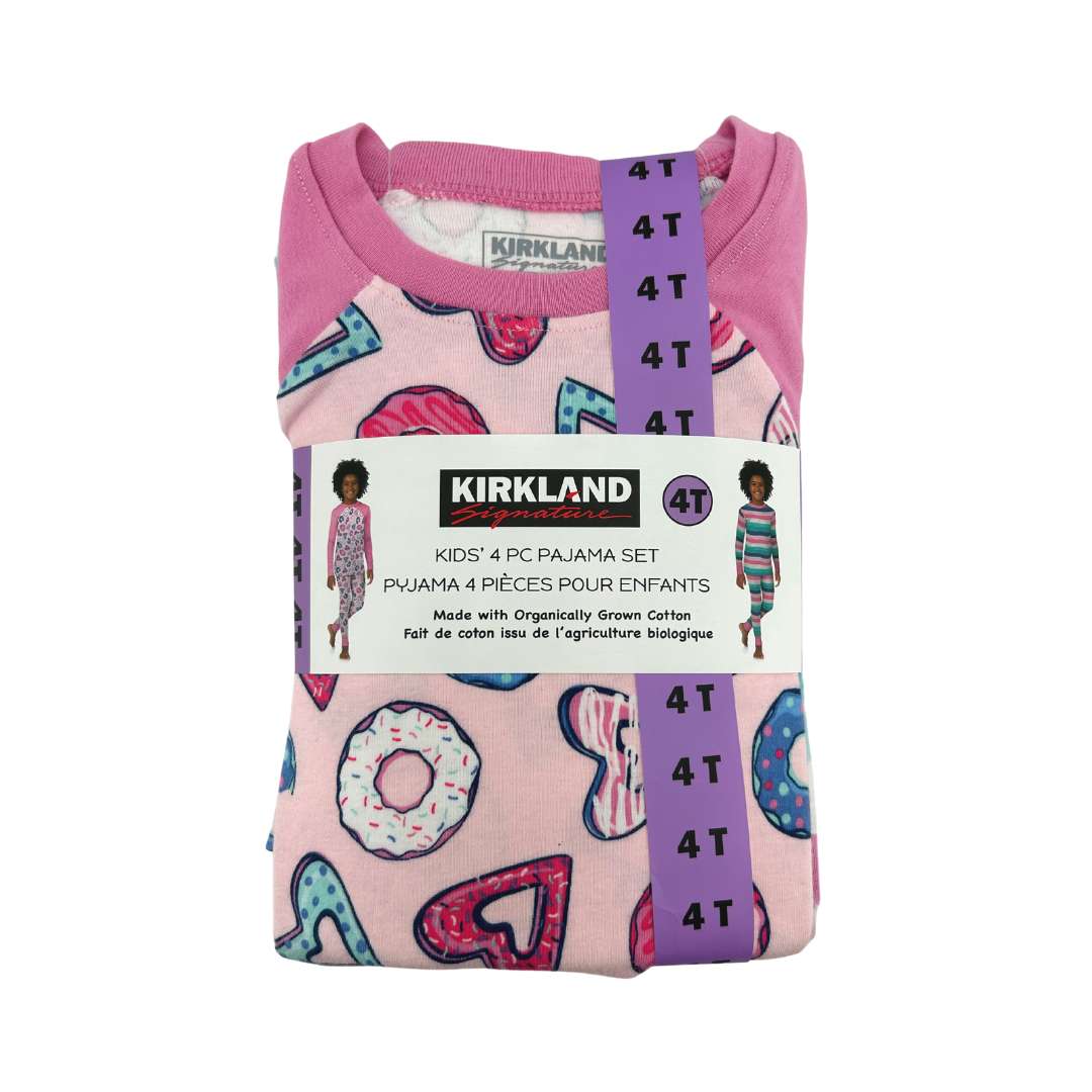 Kirkland Girl's 4 Piece Pajama Set