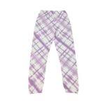 Lazy Pants Children's Purple Tie Dye Plaid Sweatpants 01