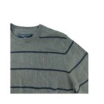 Tommy Hilfiger Men's Grey Striped Long Sleeve Shirt2