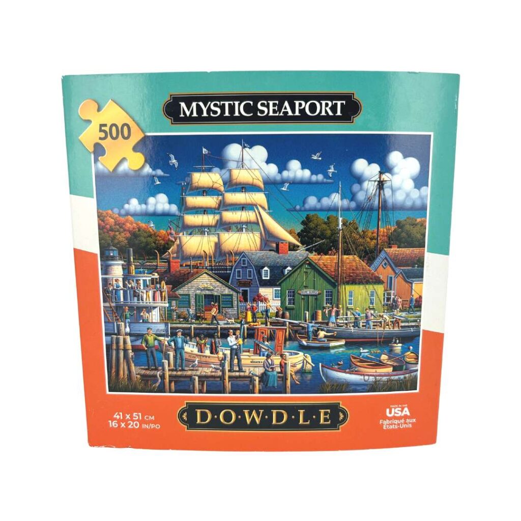 Dowdle 500 Piece “Mystic Seaport” Jigsaw Puzzle CanadaWide Liquidations
