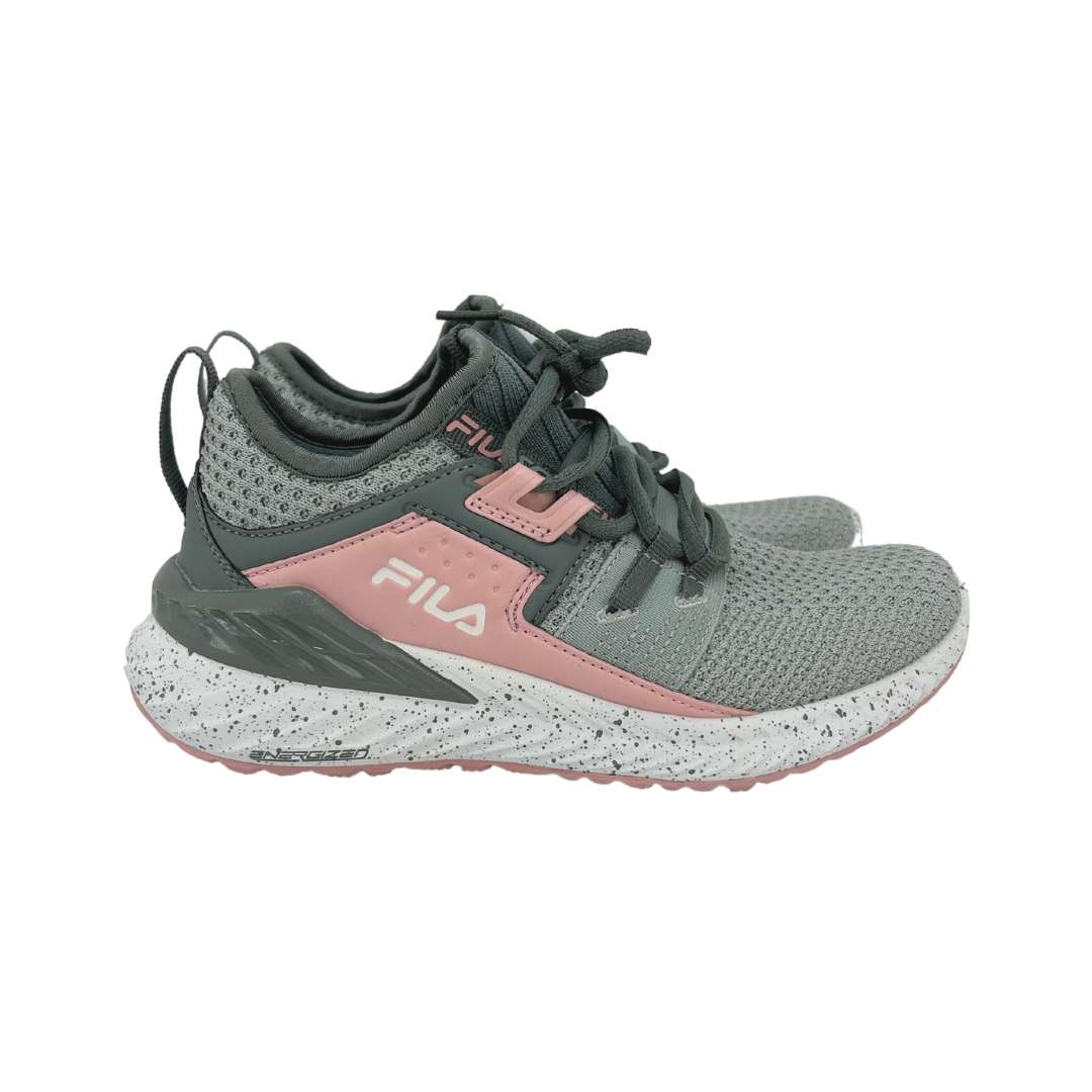 Fila Women’s Grey & Pink Realmspeed 20 Energized Running Shoes / Size 5