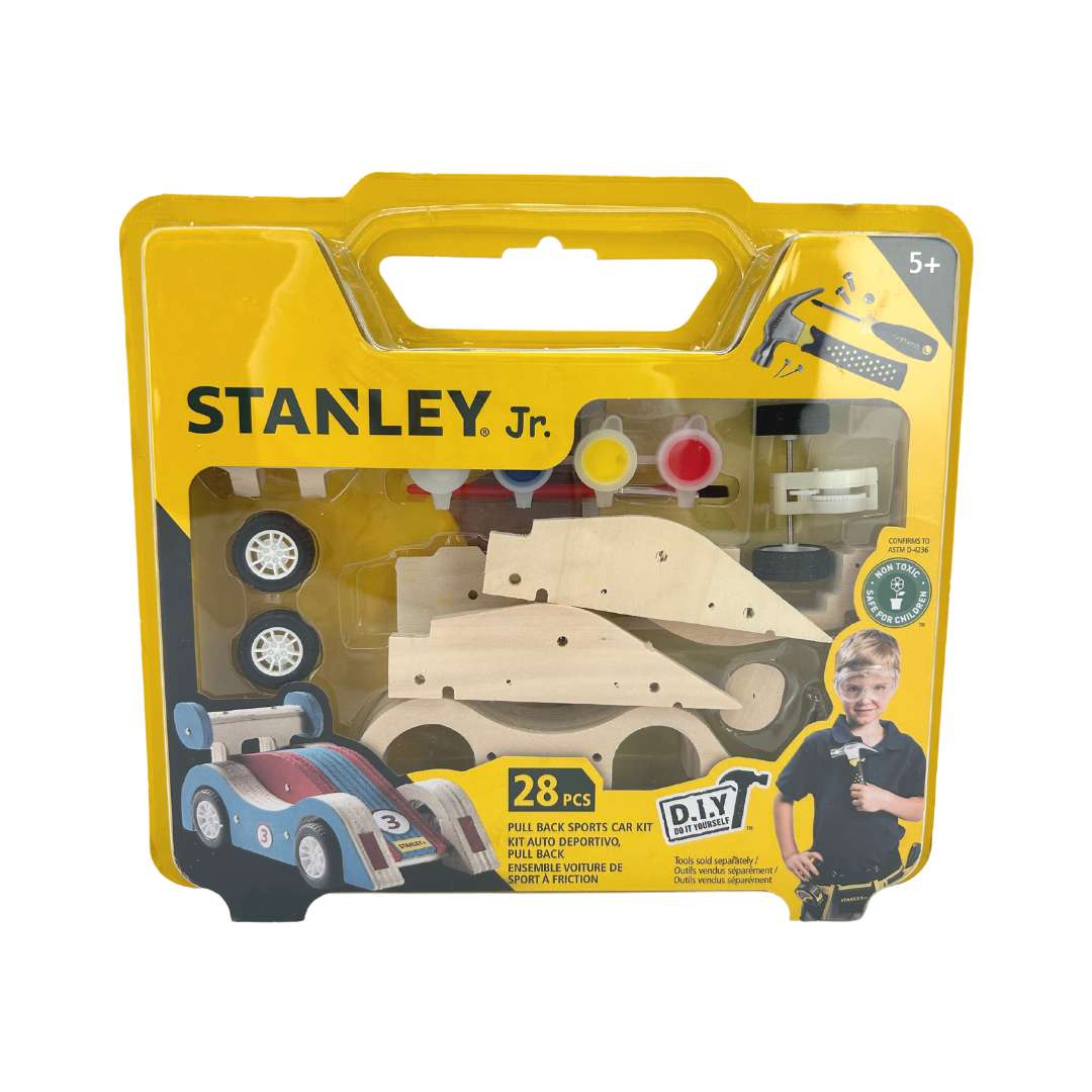 Stanley Jr. DIY Pull Back Sports Car Building Kit / 28 Pieces