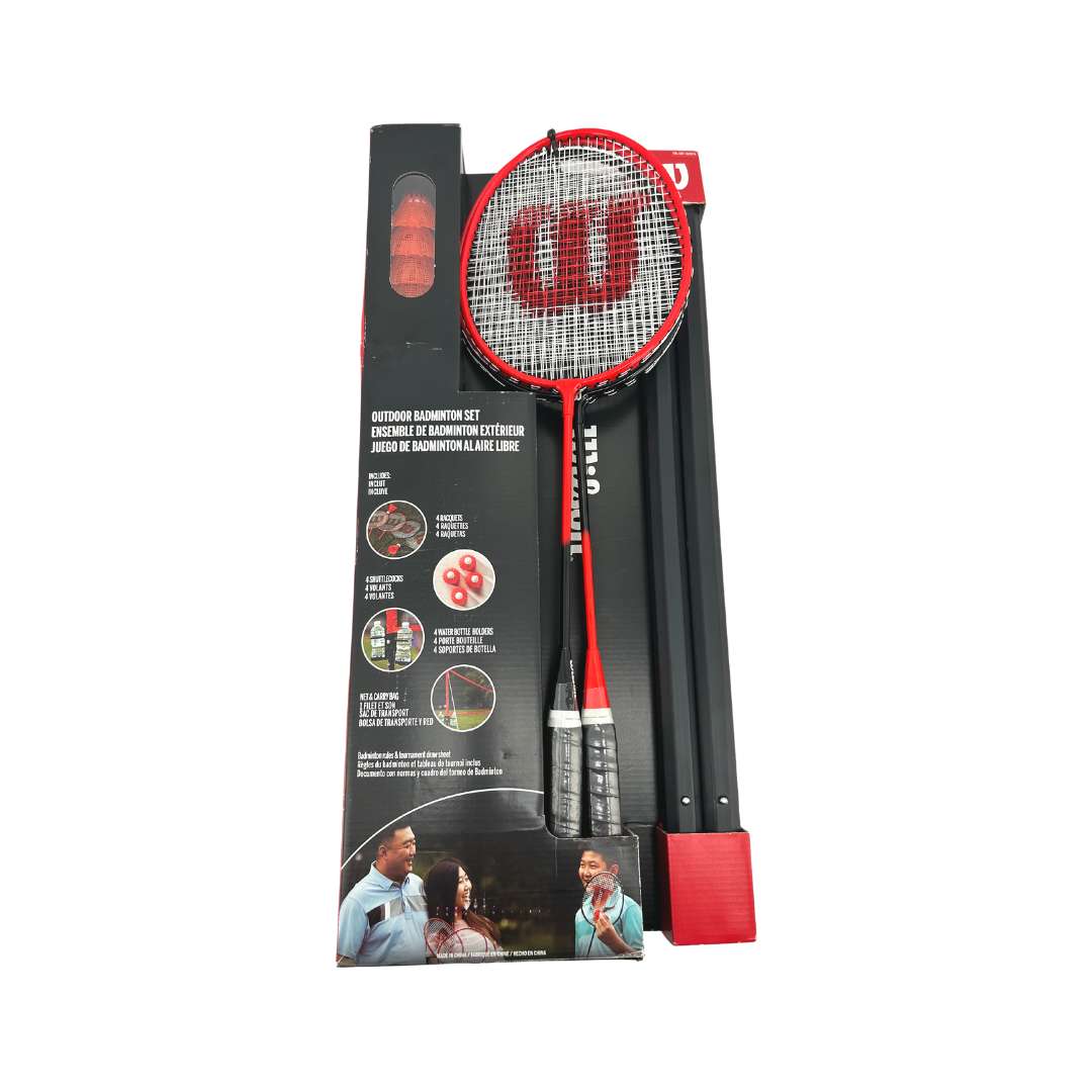 Wilson Red & Black Outdoor Badminton Set CanadaWide Liquidations