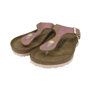 Birkenstock Gizeh Women's Washed Metallic Pink Sandals