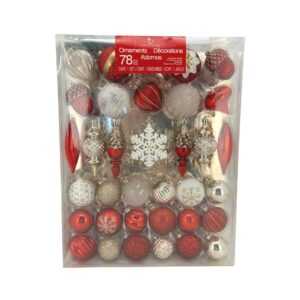 CG Hunter Red & Gold Christmas Tree Ornament Set