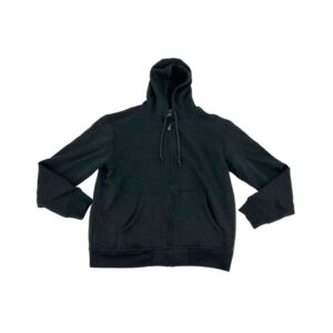 BC Clothing Men's Dark Grey Lined Zip Up Hoodie 01