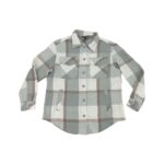 BC Clothing Women's Tan & Grey Plaid Shirt Jacket