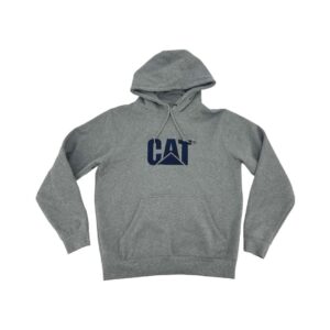 CAT Men's Grey & Navy Hoodie