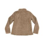 Cloudveil Women's Tan Fuzzy Zip Up Sweater1