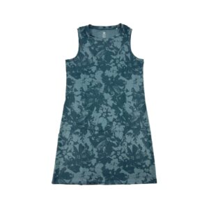 Gaiam Women's Blue Patterned Sleeveless Dress