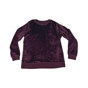 Gaiam Women's Crewneck Black Plush Sweater