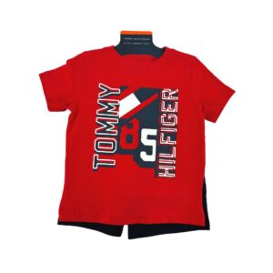 Tommy Hilfiger Boy's Red & Navy 2 Piece Set