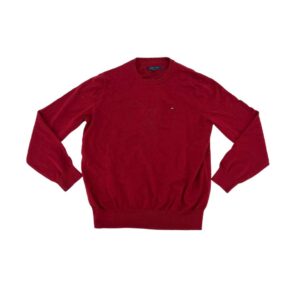 Tommy Hilfiger Men's Red Pullover Sweater 01