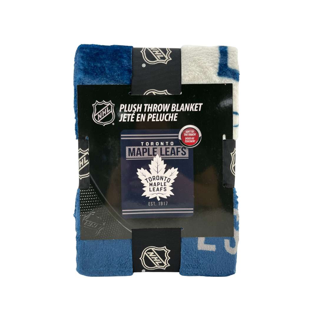 Nemcor Toronto Maple Leafs Plush Throw Blanket CanadaWide Liquidations