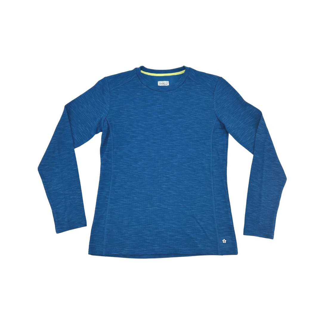Tuff Athletics ThermoLite Women’s Blue Long Sleeve Shirt / Size Large