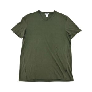 Calvin Klein Men's Green V-Neck T-Shirt