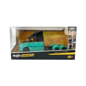 Maisto Design Custom Rigs Black & Green Mack Anthem Model Truck