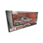 Maisto Harley-Davidson Red & Silver 1967 Ford Mustang GT Model Car1
