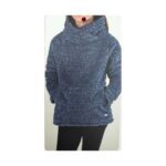 O'Neill Girl's Blue Fuzzy Sweater 03