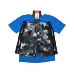 Adidas Boy's Blue & Black 2 Piece Summer Set1