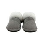 Nuknuuk Women's Grey Leather Slippers 05