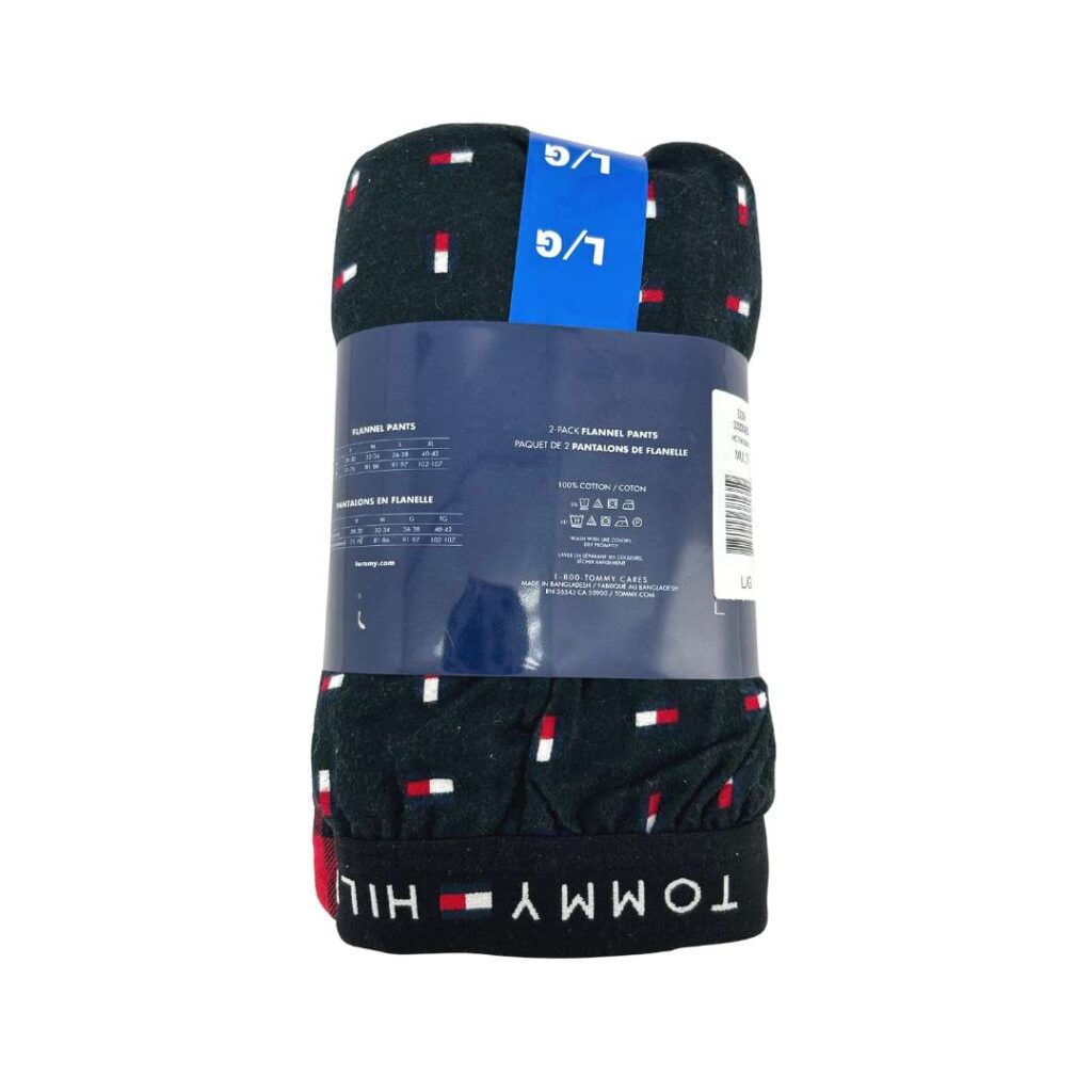 Tommy Hilfiger Men’s Red & Black Flannel Pyjama Pants / 2 Pack