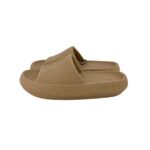 Call It Spring Women's Taupe Cushion Slides 01