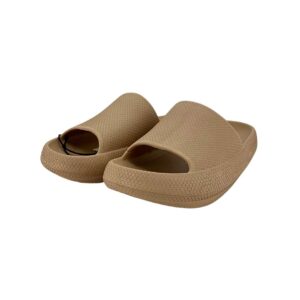 Call It Spring Women's Taupe Cushion Slides 06