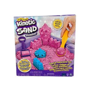 Kinetic Sand Shimmer Pink Sparkle Sand Casyle Set 02