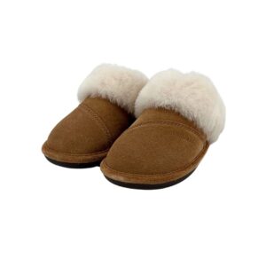Nuknuuk Women's Brown Leather Slippers 07